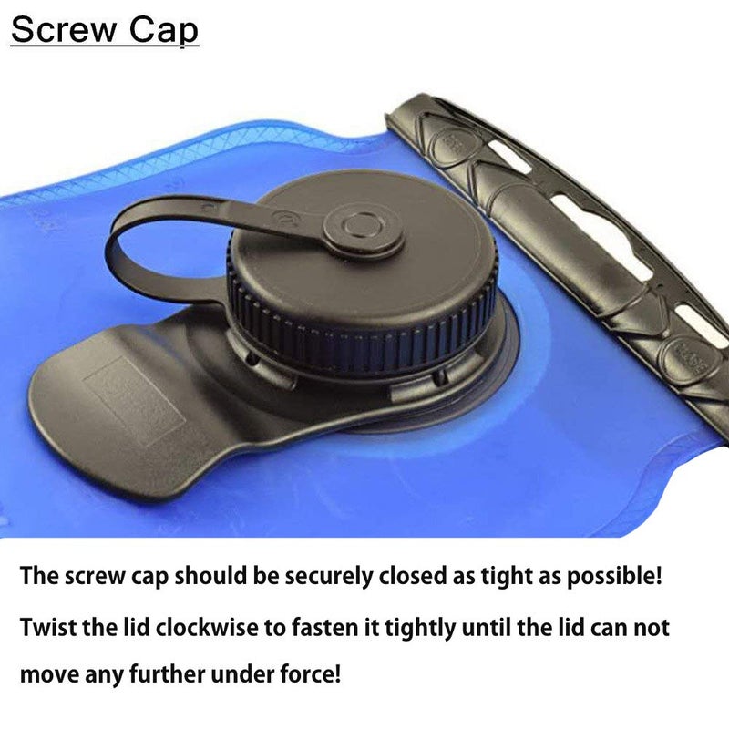 WACOOL 3L 3Liter 100oz BPA Free EVA Hydration Pack Bladder, Leak-Proof Water Reservoir (Blue(Double Opening)) - Image 4